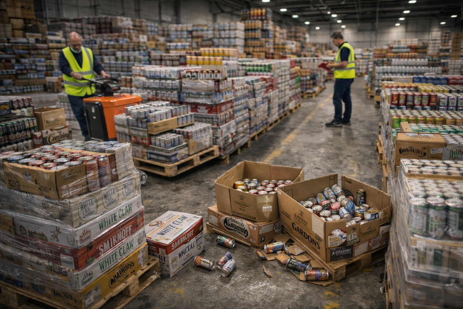 Warehouse loading and operational coordination for spirits distribution
