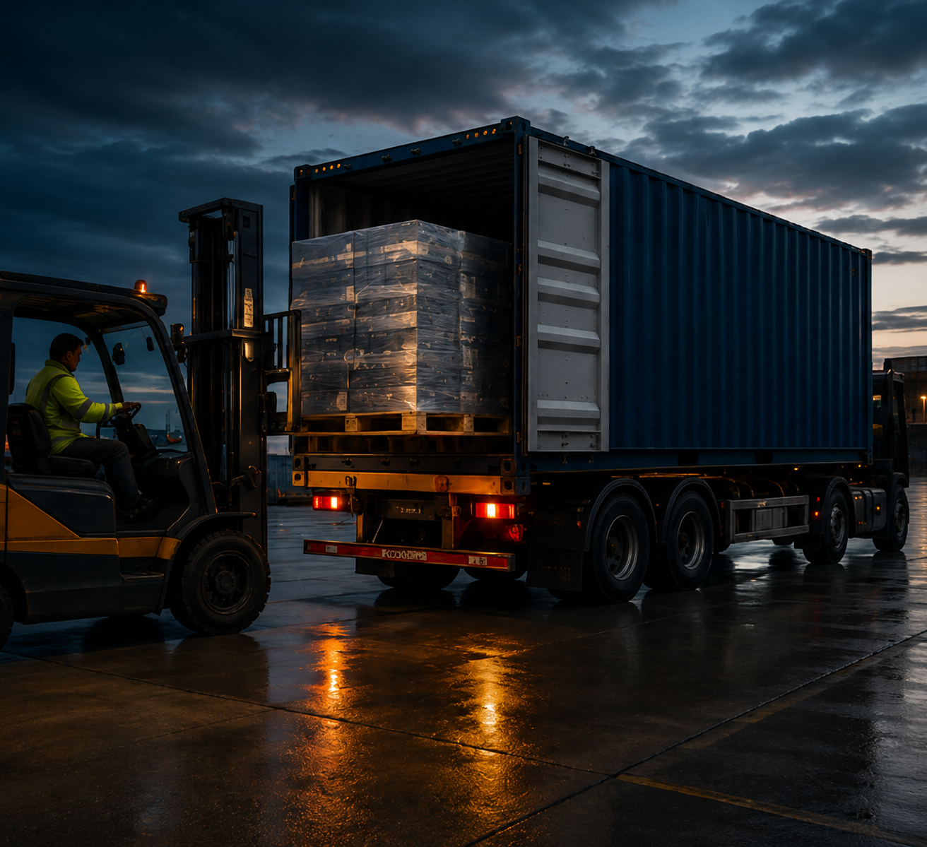 International spirits trade loading and warehouse execution operations