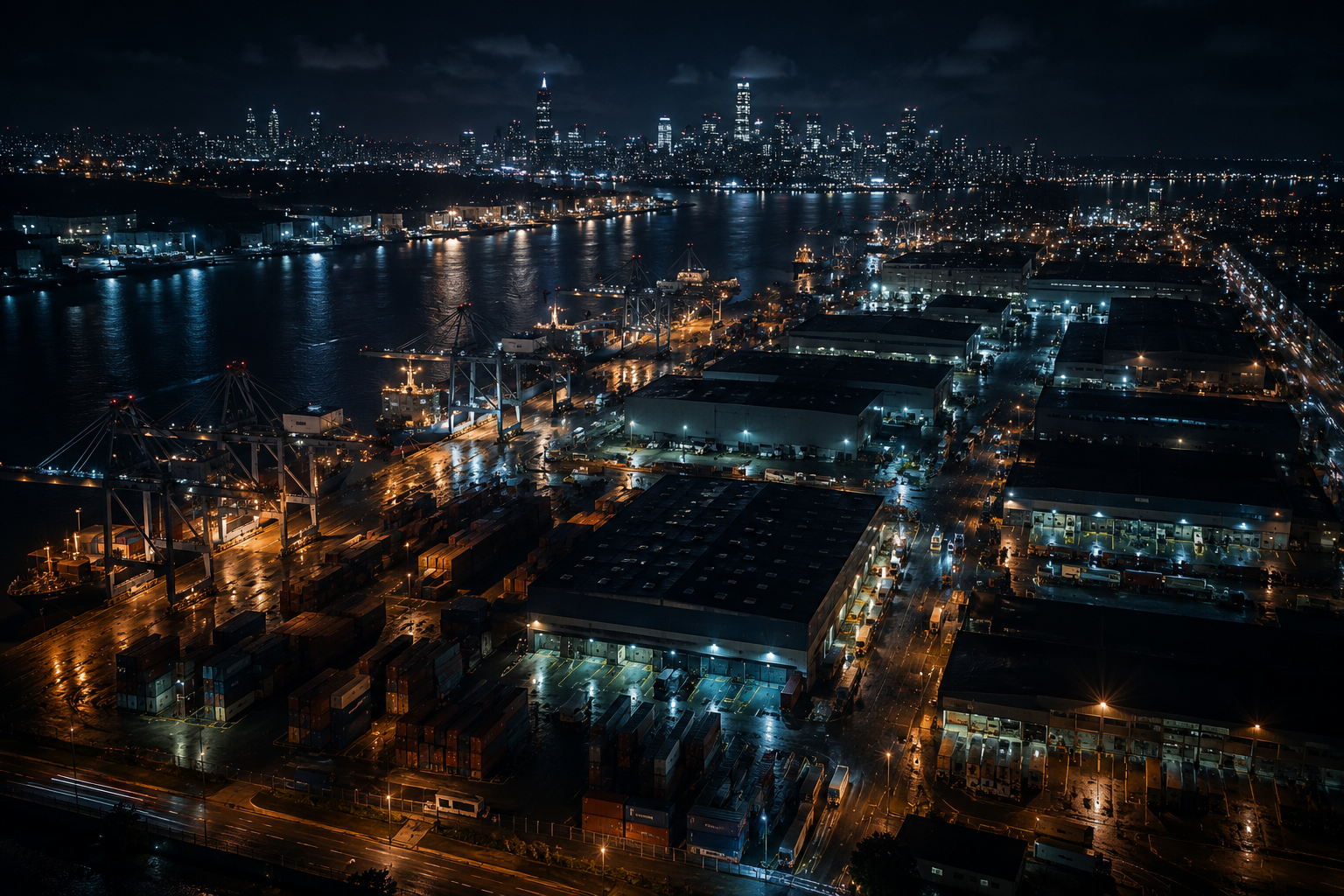 Bonded port and warehouse infrastructure for global distribution