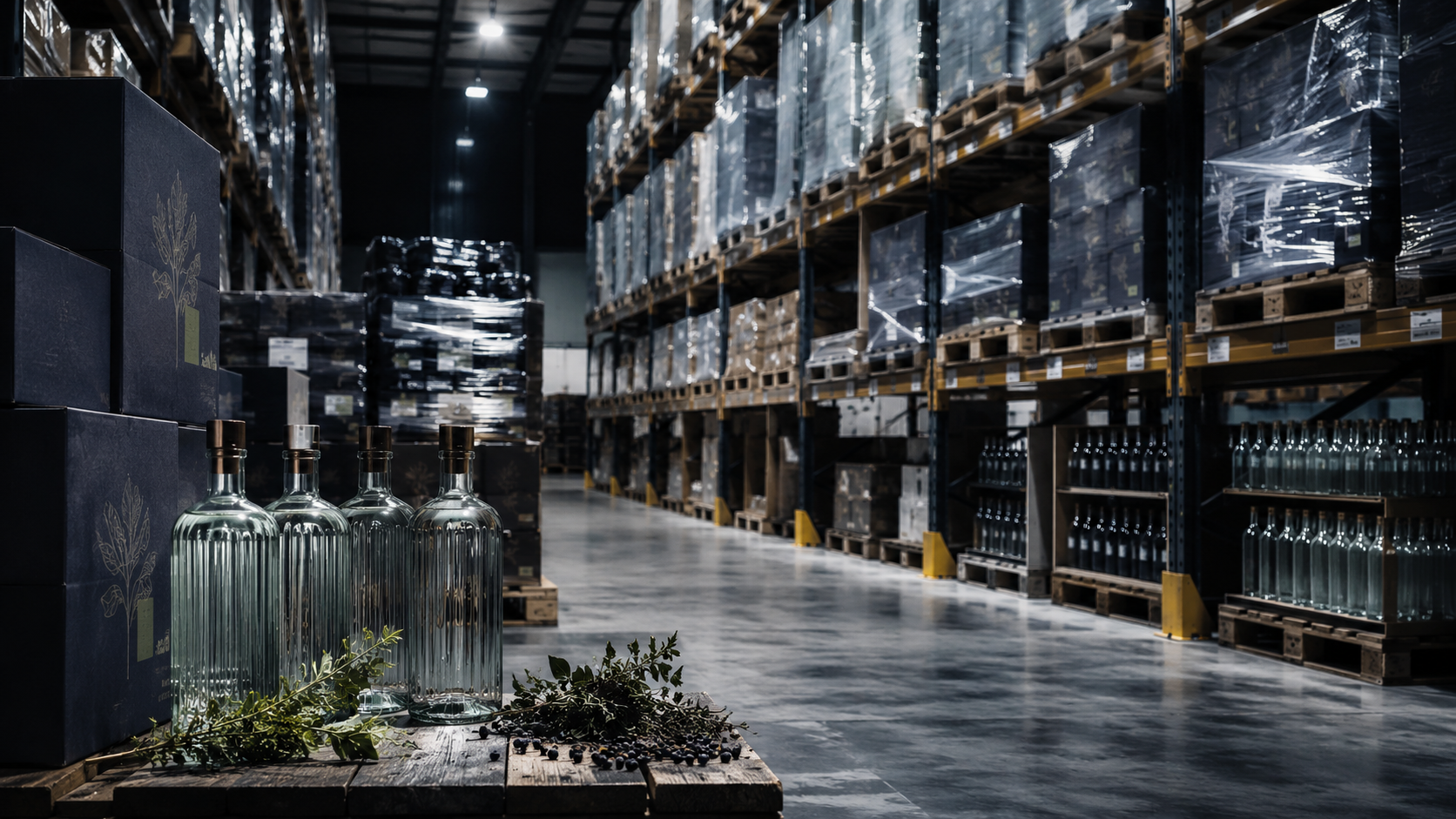 Gin availability reviewed by route and warehouse status