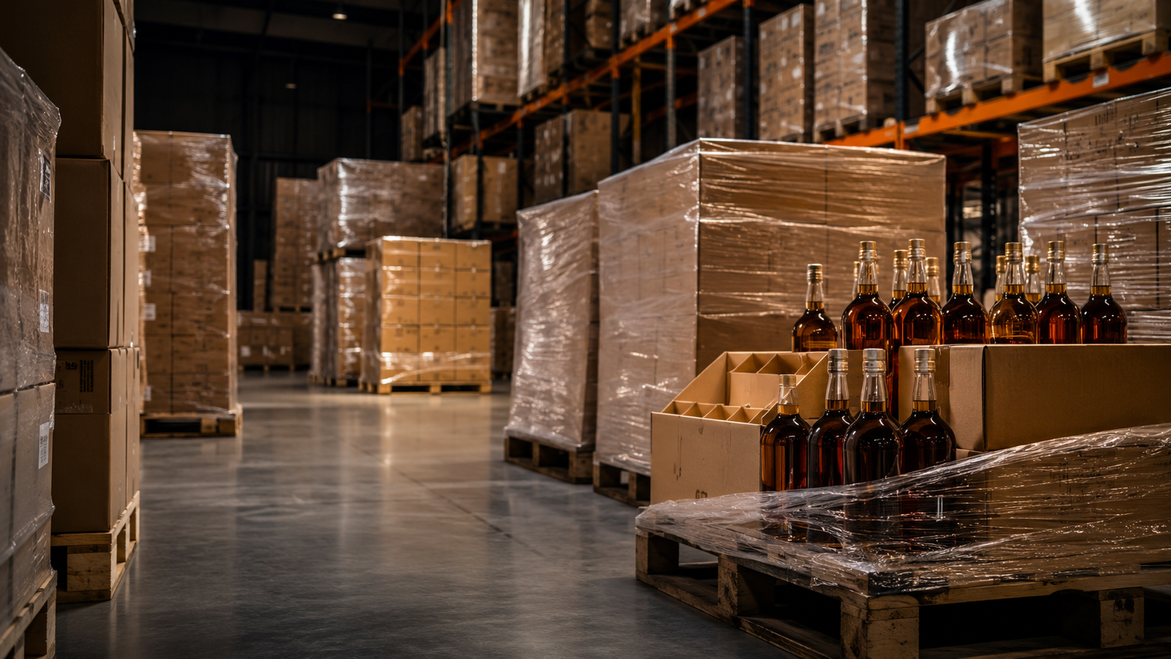 Rum Trading Europe stock visibility inside a European bonded warehouse environment