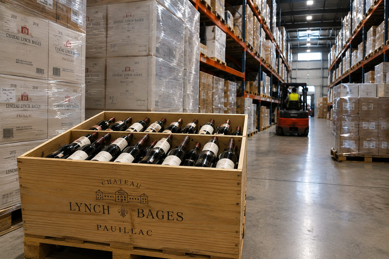 Wine warehouse logistics for wine trading Europe