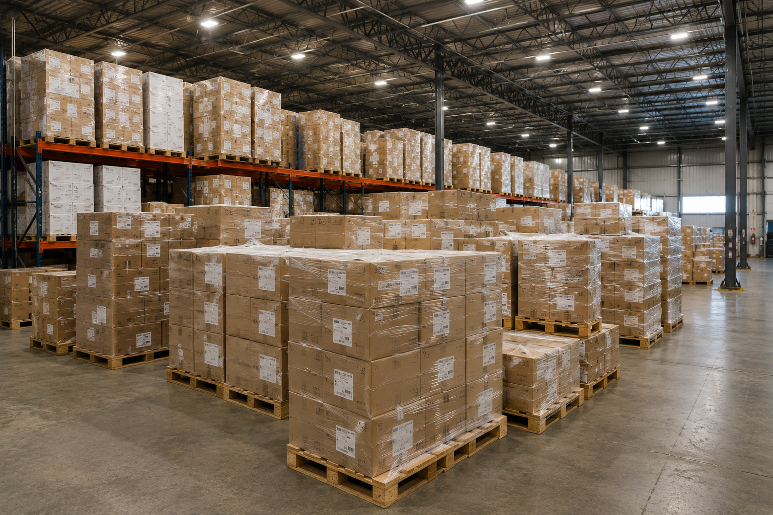 Organized wine stock for B2B trading in Europe