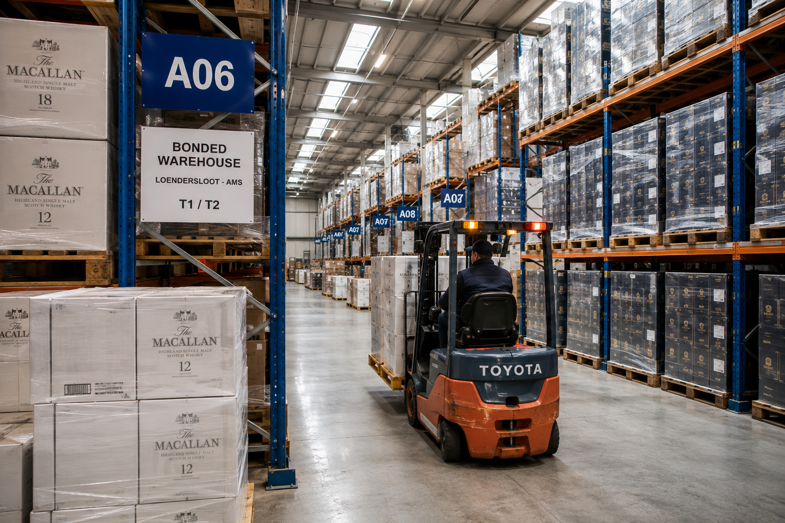 On floor availability supported by professional warehouse coordination