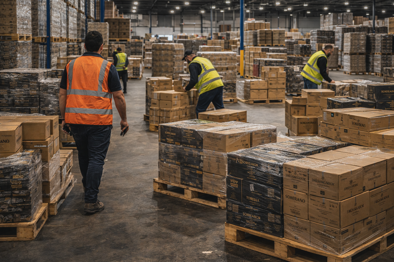 Professional warehouse preparation and controlled product handling