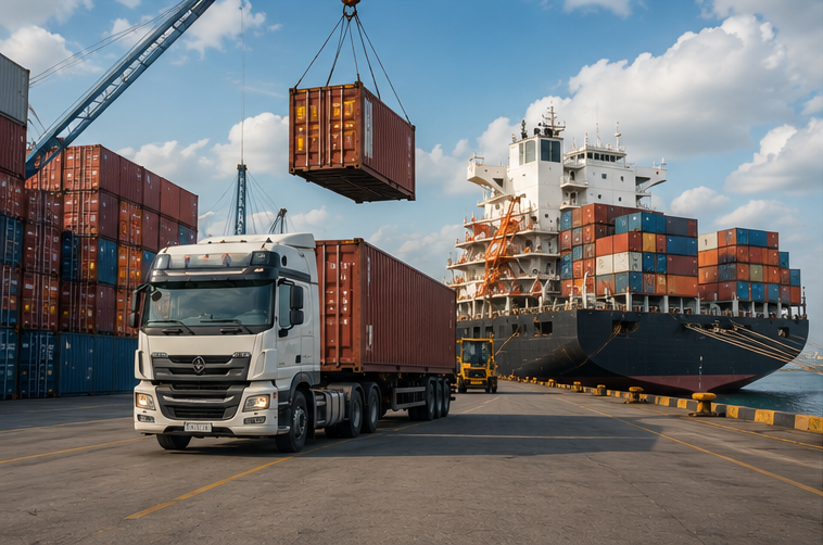 International port logistics for professional spirits distribution