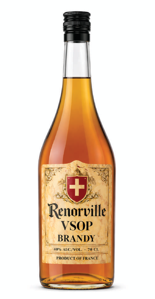 RENORVILLE VSOP French Fine Brandy bottle
