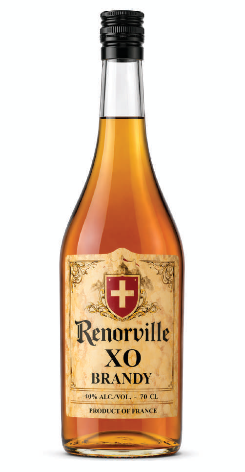 RENORVILLE XO French Fine Brandy bottle